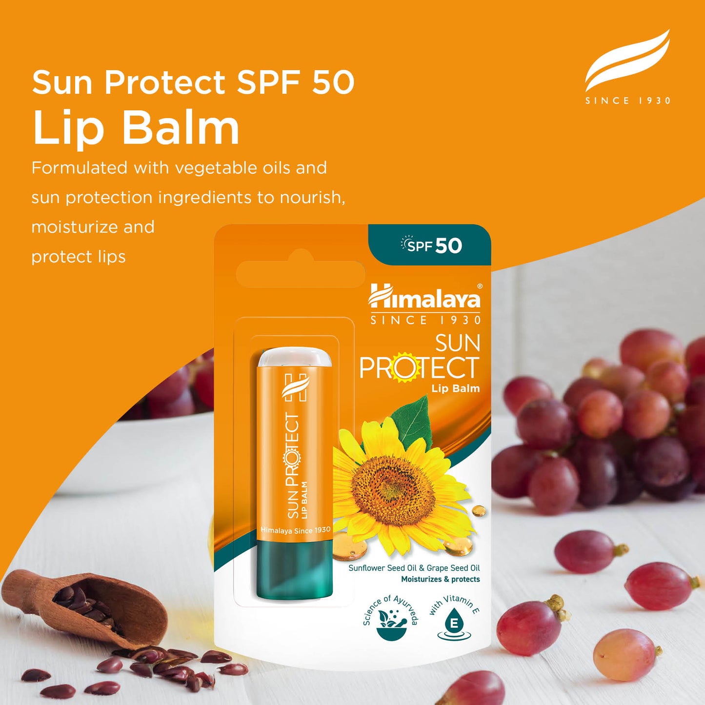 Himalaya Sun Protect Lip balm (SPF 50), 4.5 g