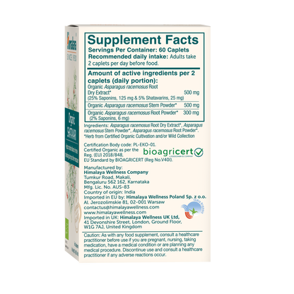 Himalaya Organic Shatavari 60 tablets